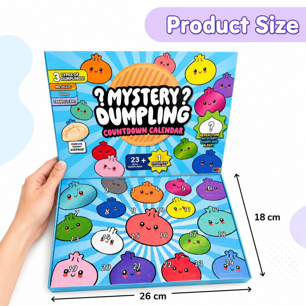 Mystery Dumpling Countdown Gift Box – 24 Days of Squishy Surprises