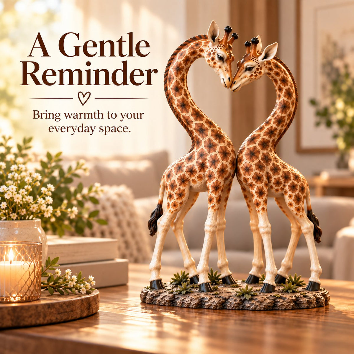 💕🎁Better Together – Giraffe Heart Sculpture 🦒♡🦒(✨Buy 2 Free Shipping)