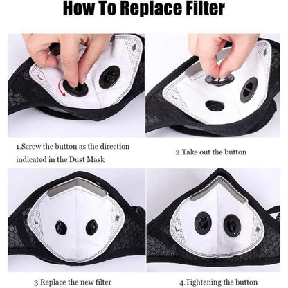 💦Reusable Carbon Filter Dust Mask – Built for Active Lifestyles🎁