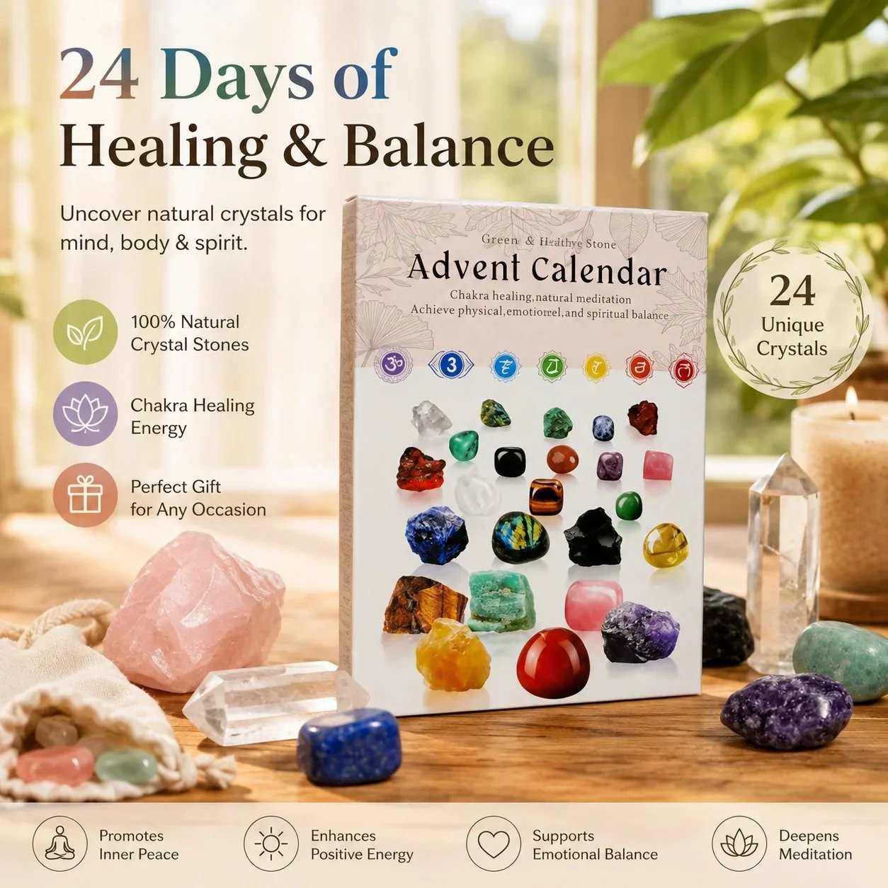 💎2026 Crystal Discovery Advent Calendar — 24 Days of Natural Gemstone Surprises