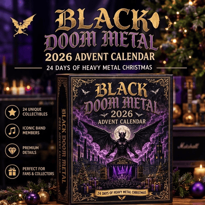 🔥In stock 100pcs - Shipment within 24 hours🦇 Welcome to the Birth of Heavy Metal：Black DOOM METAL 2026 Legacy Advent Calendar