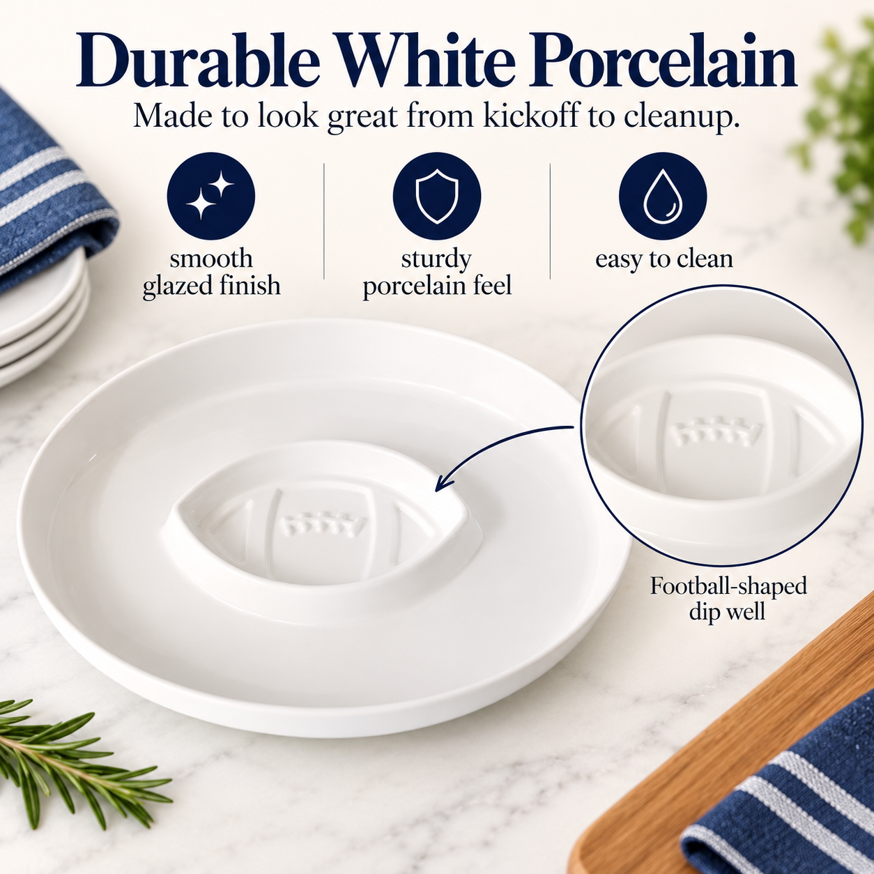 Durable White Porcelain