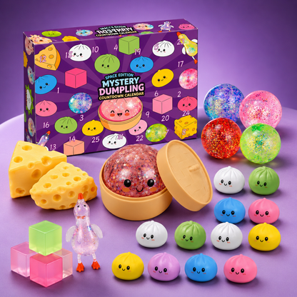 Mystery Dumpling Countdown Gift Box – 24 Days of Squishy Surprises
