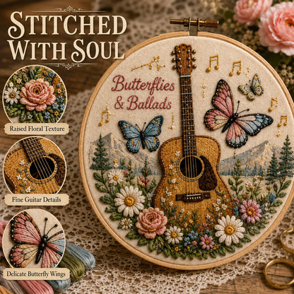🌼 Beginner-Friendly Dolly Southern Country Needlework DIY Kit | Complete Kit with Pre-Printed Fabric, Wooden Hoop, Floss, Needles & Step-by-Step Guide Included 💕