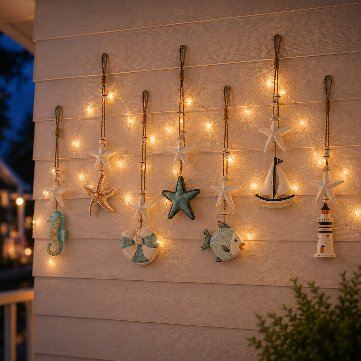 ✨Seaside Glow Wall Hangings — Set of 7