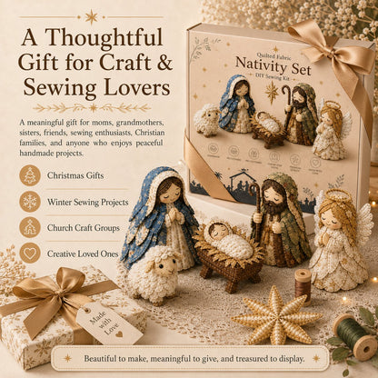 DIY Patchwork Nativity Scene Sewing Kit (Beginner-Friendly)