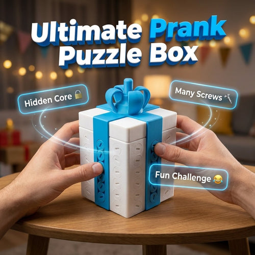 ⏳ Last Day 49% OFF – 😂 3D Printed Annoying Screw Gift Box | Puzzle-Style Prank Box with Hidden Gift Compartment for Birthdays, Christmas & White Elephant Gifts 🎁