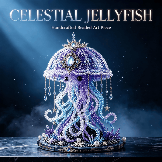 🪼✨ DIY Beaded Jellyfish Marine Life Kit – Create Your Own Ocean Masterpiece