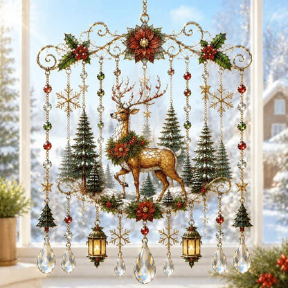 🎄🎐Handmade Christmas Stained Acrylic Window Hanging