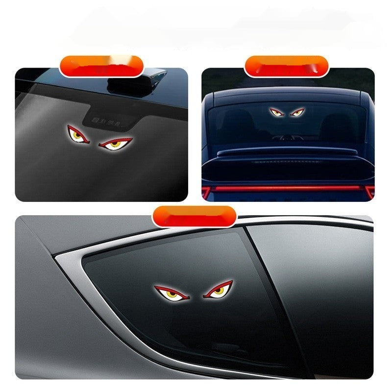 Solar Devil Eye LED Car Warning Light
