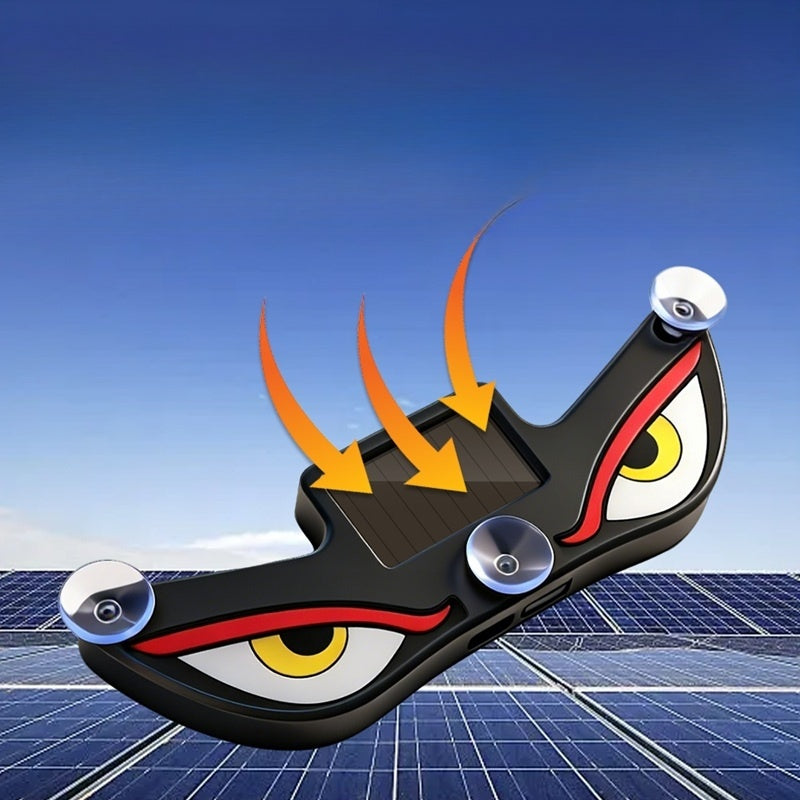 Solar Devil Eye LED Car Warning Light