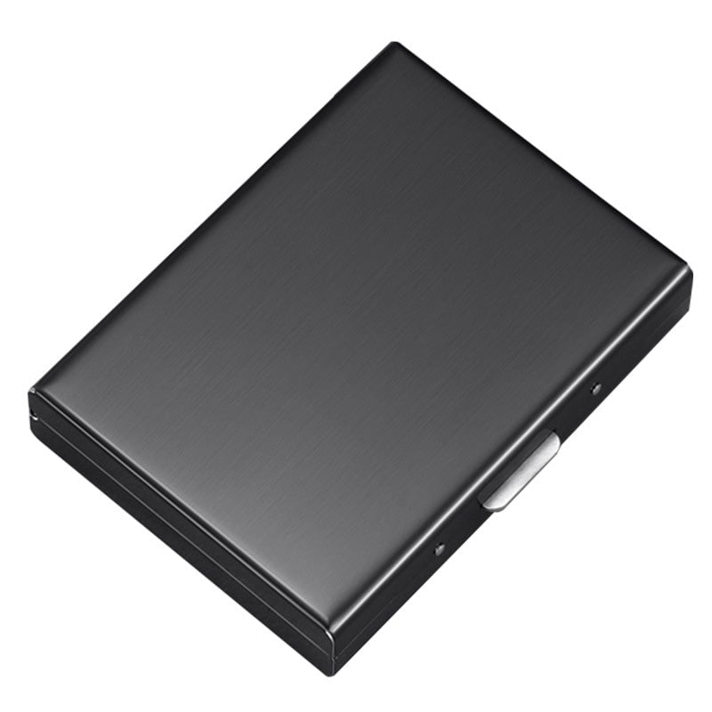Black RFID-blocking card holder