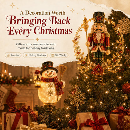 ⏳ Last Day 49% OFF – 🎅  Lighted Christmas Tree Topper Collection | 7 Festive Character Designs To Transform Your Tree Into A Holiday Showpiece ✨
