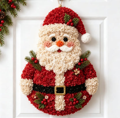 🎄✨Christmas Fabric Flower Door Hanging DIY Kit – Layered Holiday Décor(📦Buy 2 Free Shipping)