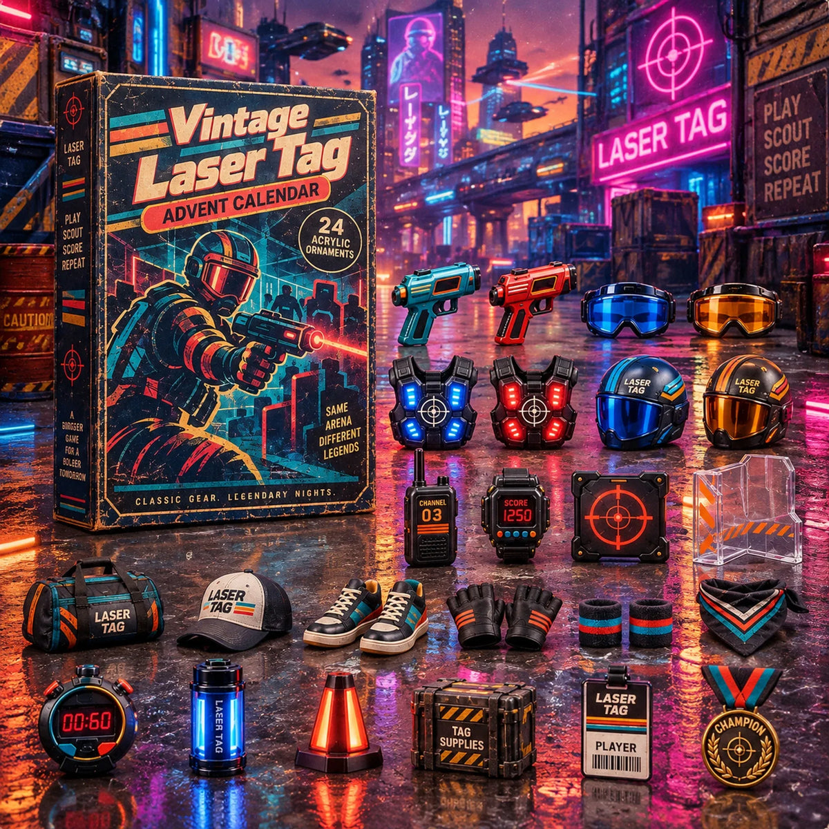 🔫🌈 24 Days of Neon Arena Nostalgia – Retro Laser Game Collector Countdown 2026