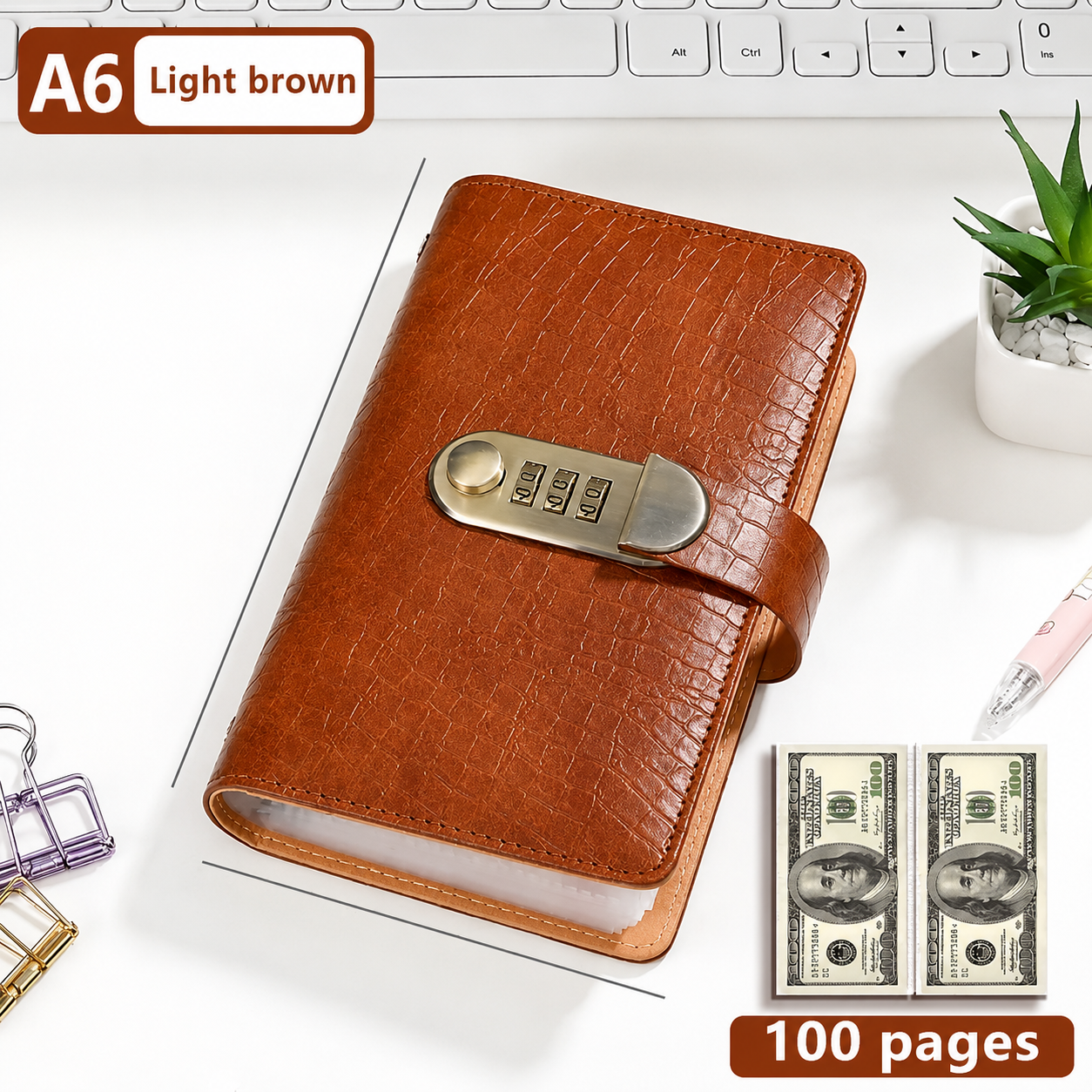 👛 100 Transparent Pocket Currency Collectors Album