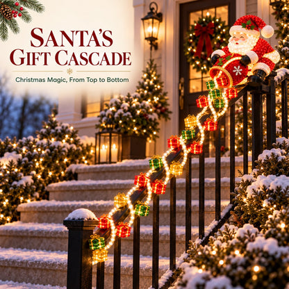 🔥Buy 2 Get 20% OFF🔥🎅 Santa Magic Gift Cascade Railing Light