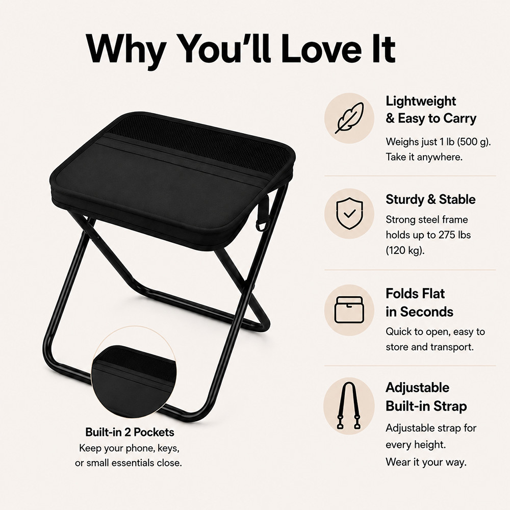 Portable Folding Sideline Seat