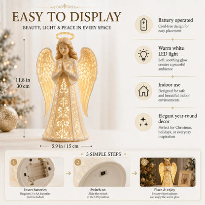 🪽 Guardian Angel Christmas Light – A Symbol of Hope, Love & Protection