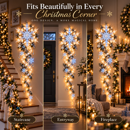 ❄️Giant Snowflake Blizzard Trail™- ✨ Let the Snowstorm Glow Indoors