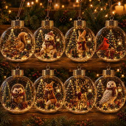 🎁✨ Magical Glass Christmas Ornaments