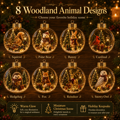 🎁✨ Magical Glass Christmas Ornaments