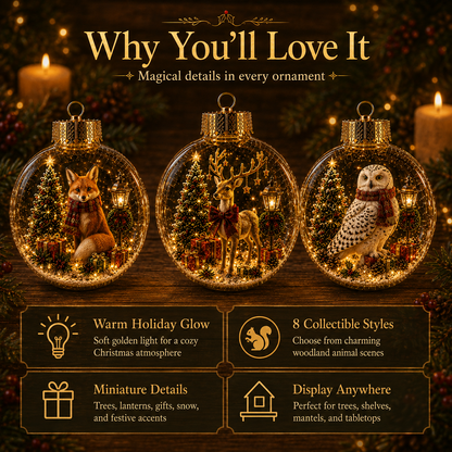 🎁✨ Magical Glass Christmas Ornaments