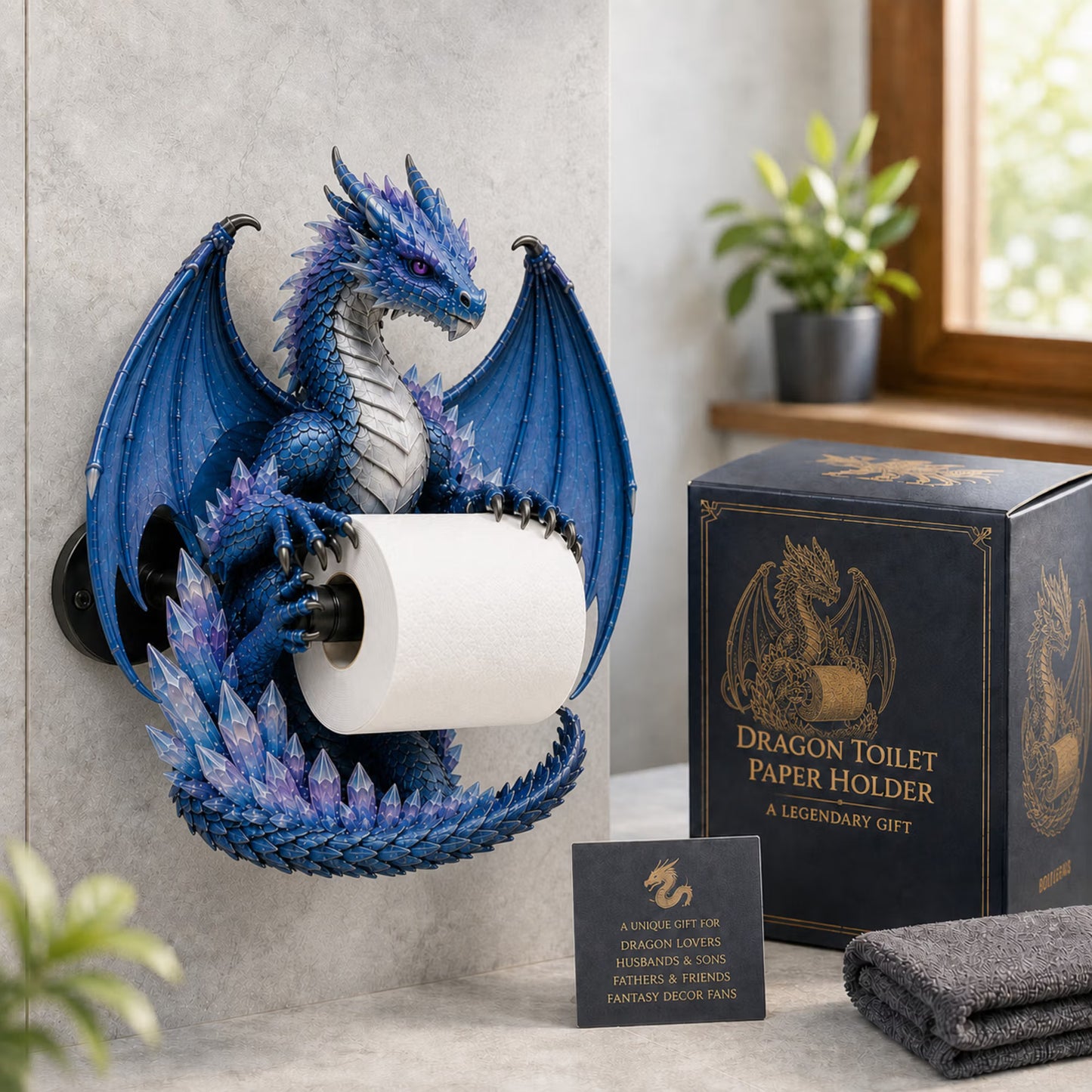 🐉Crystal Dragon Toilet Paper Holder