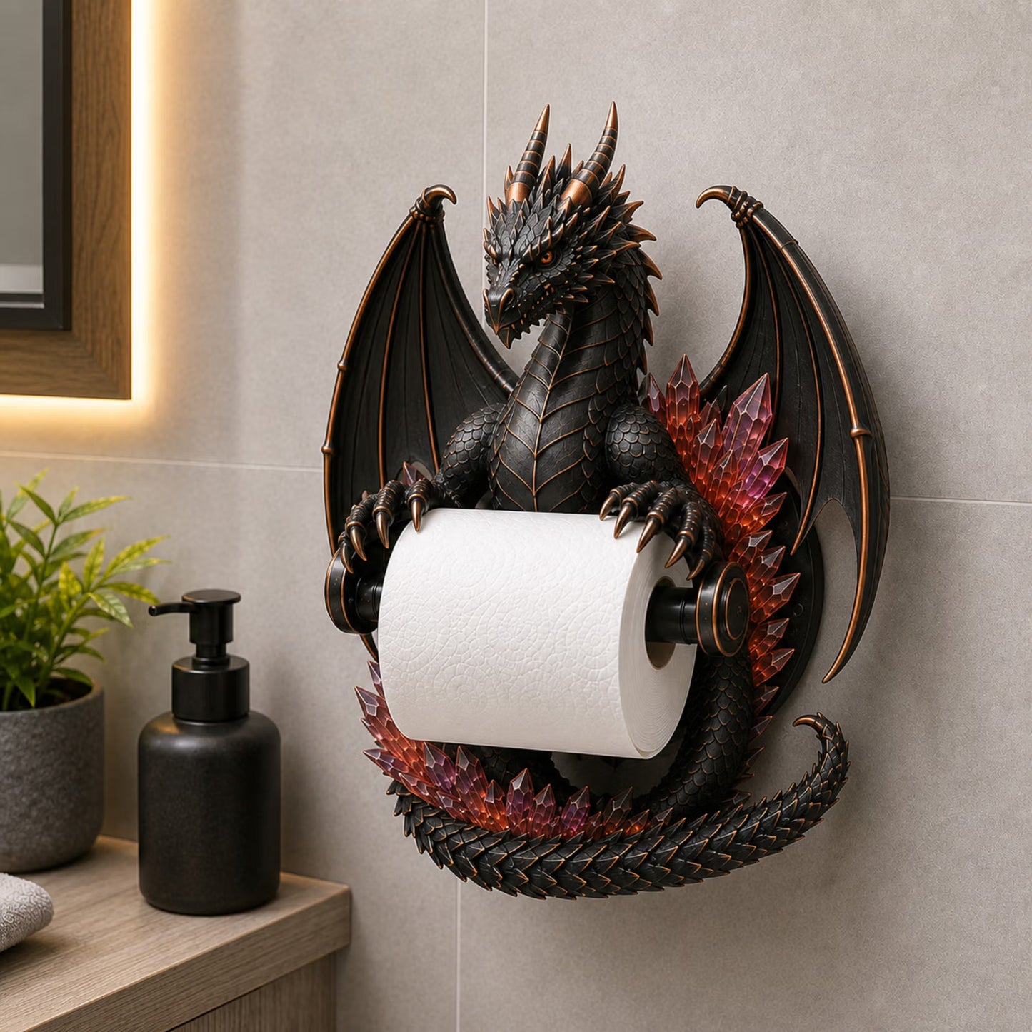 🐉Crystal Dragon Toilet Paper Holder