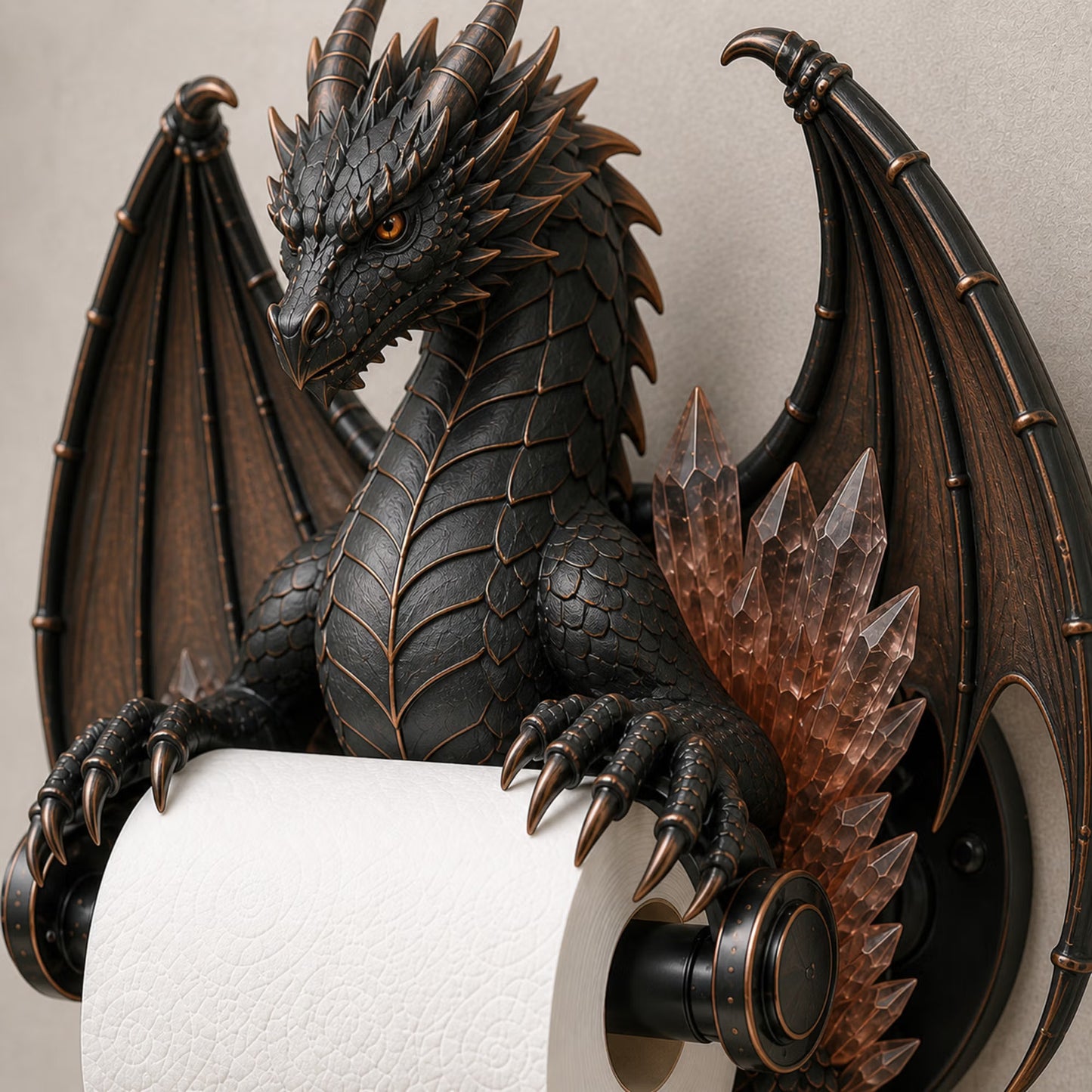 🐉Crystal Dragon Toilet Paper Holder