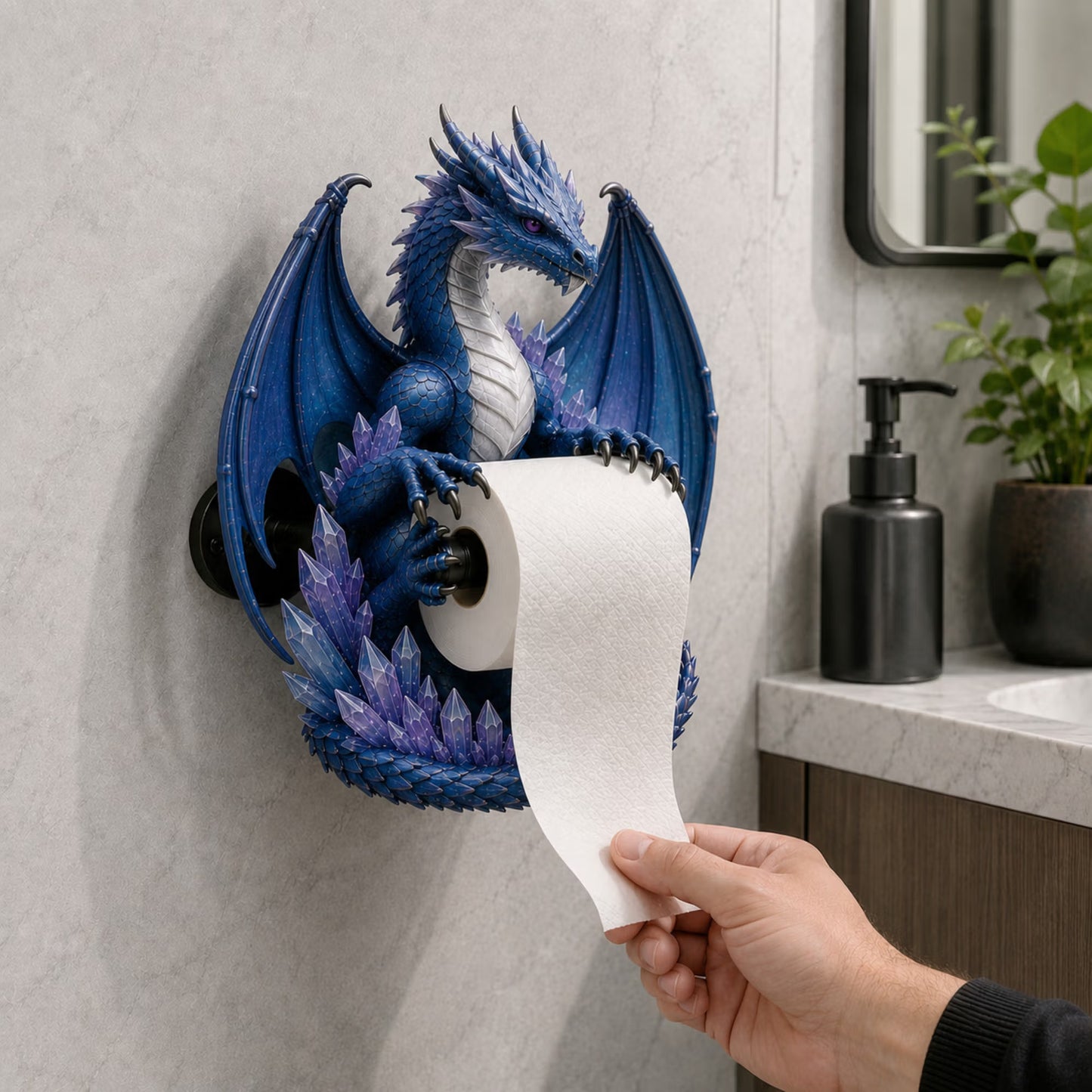 🐉Crystal Dragon Toilet Paper Holder