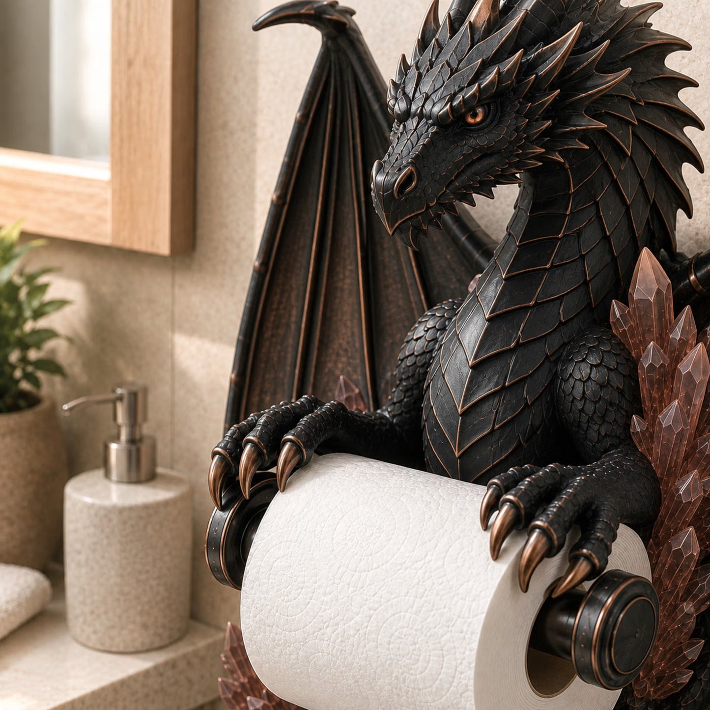 🐉Crystal Dragon Toilet Paper Holder