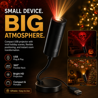 🎄👻 ✨ 60,000+ Sold — Plug & Play HD Holiday Projector for Christmas & Halloween Decor