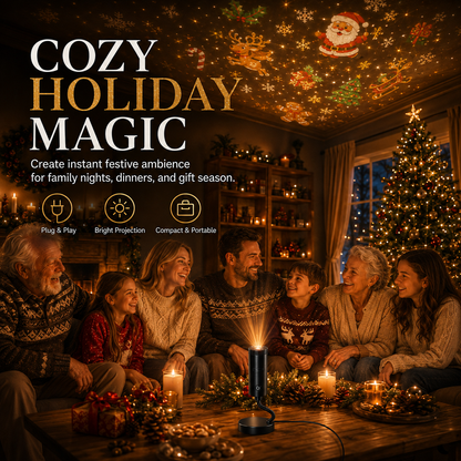 🎄👻 ✨ 60,000+ Sold — Plug & Play HD Holiday Projector for Christmas & Halloween Decor