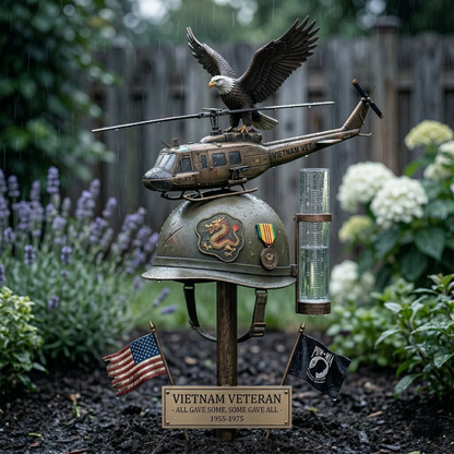 🚁Vietnam Veteran Memorial Rain Gauge🎁