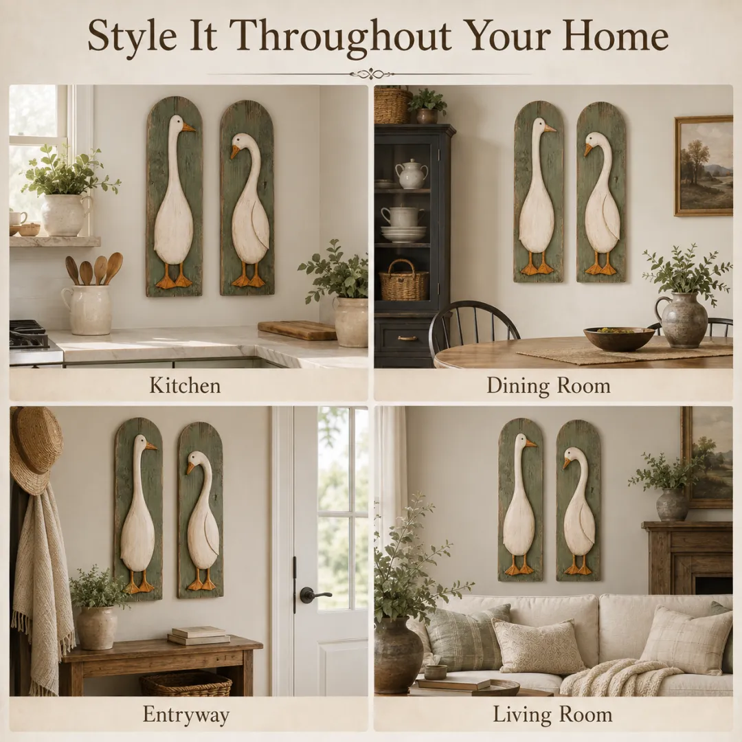 Rustic Goose Wall Art Lifestyle