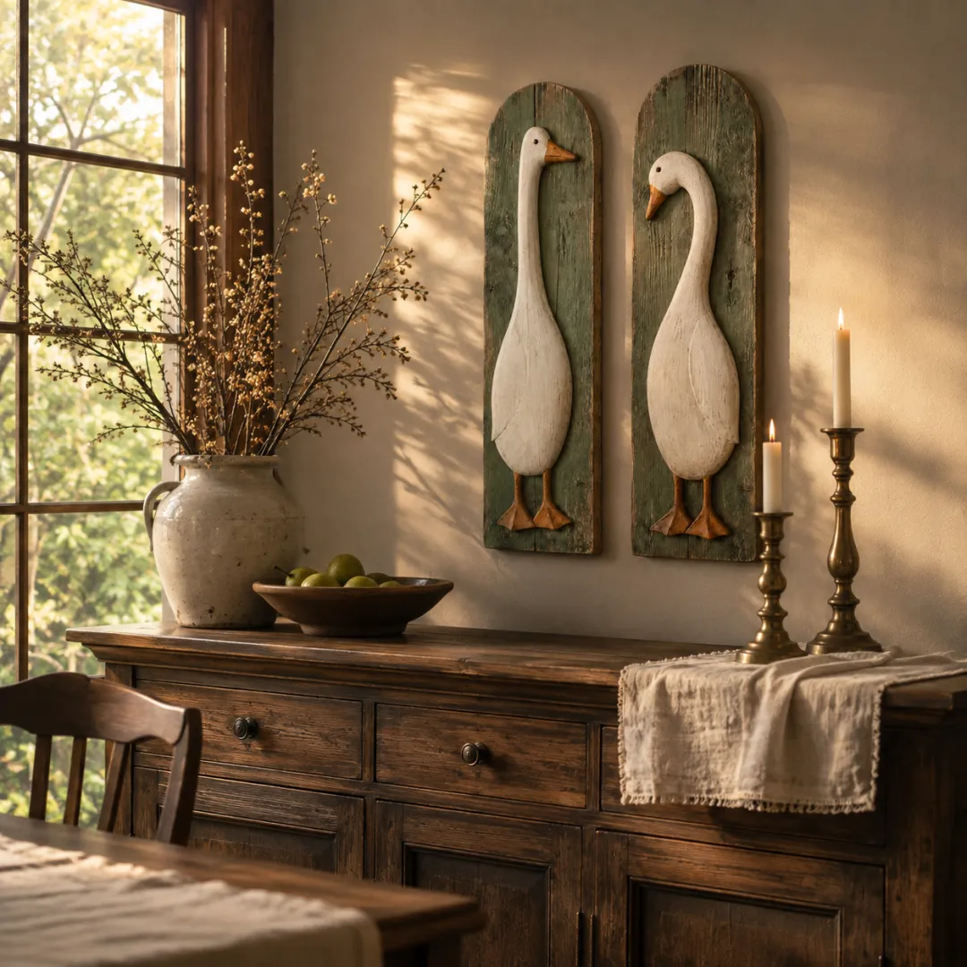 Rustic Goose Wall Art