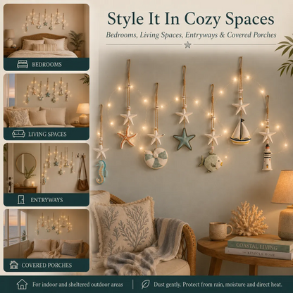 Seaside Glow Wall Hangings — Set of 7