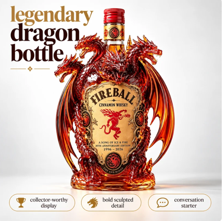 Legendary dragon collector display bottle