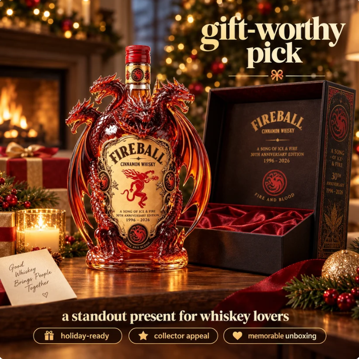 Dragon collector bottle gift presentation