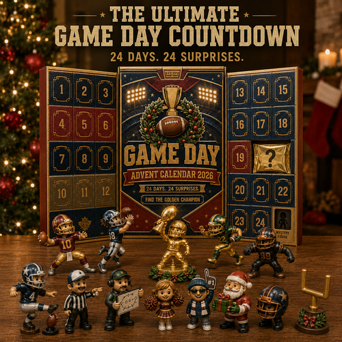 🏈 Game Day Football Advent Calendar 2026 – 24 Collectible Surprises & Hidden Golden Champion
