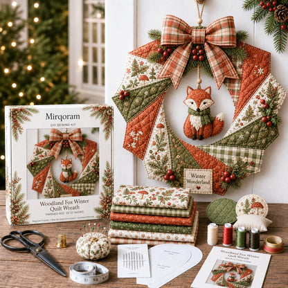 🎄 Christmas Fabric Wreath DIY Kit
