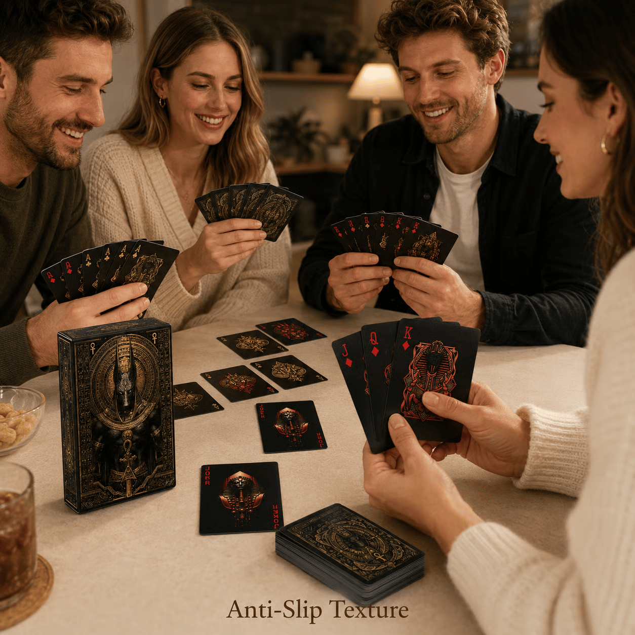 🃏👑 Black-Gold Egyptian Mythology Playing Cards