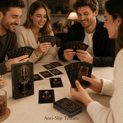 🃏👑 Black-Gold Egyptian Mythology Playing Cards