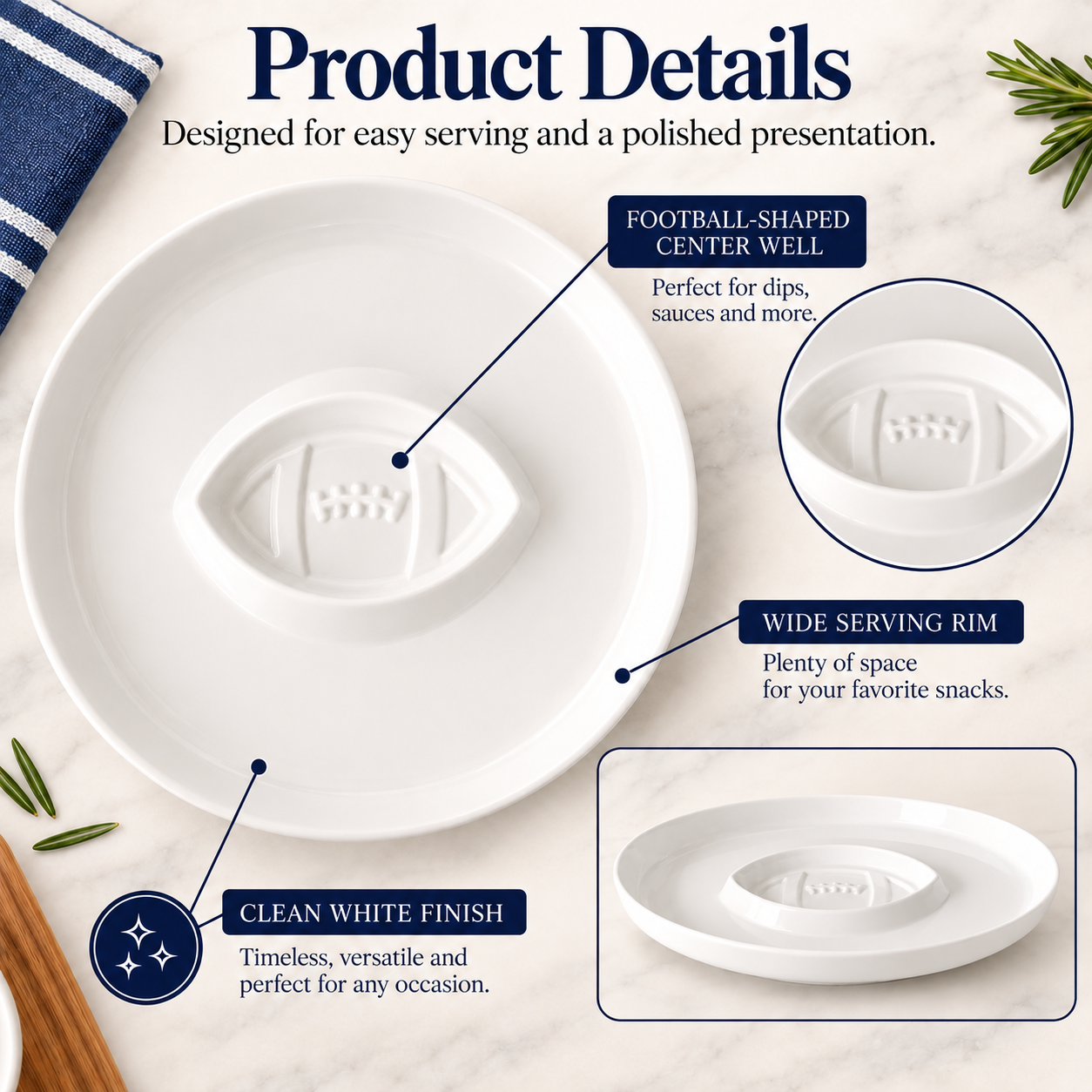 Game Day Snack Tray Product Details