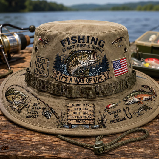 🇺🇸 Last Day Promo: 49% OFF 🎣 Fishing Is a Way of Life Boonie Hat