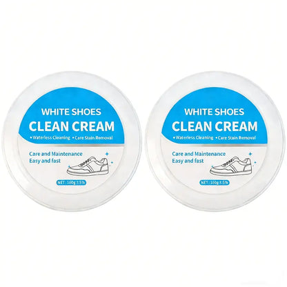 🔥 Limited-Time 49% OFF👟White Shoe Cleaning Cream | Waterless Stain Remover with Sponge