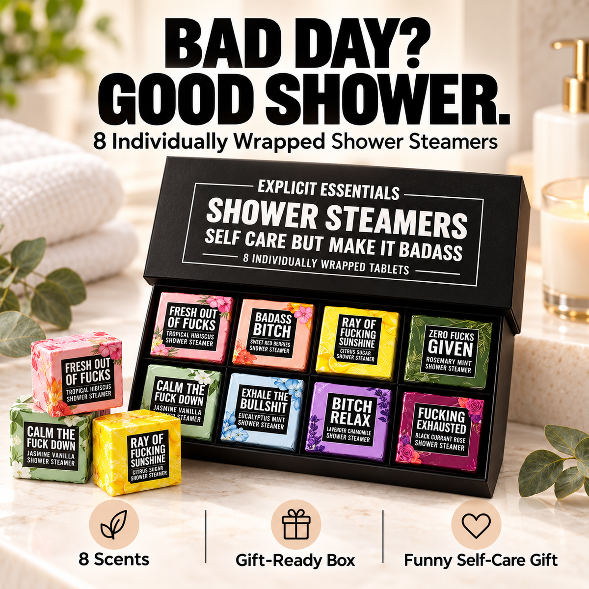 Bad Day Shower Steamers Gift Set
