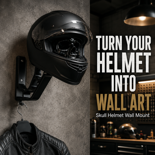 Black Knight Skull Helmet Stand