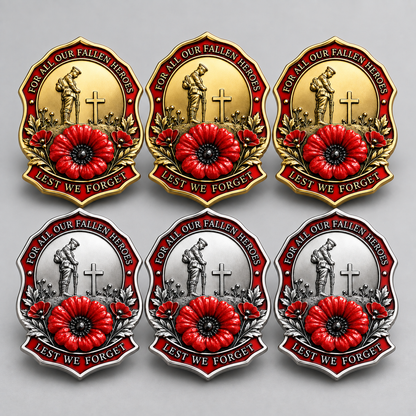 Limited Edition Red Poppy Remembrance Brooch – For All Our Fallen Heroes